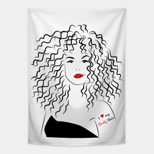 I love my curls - Curly girl Tapestry