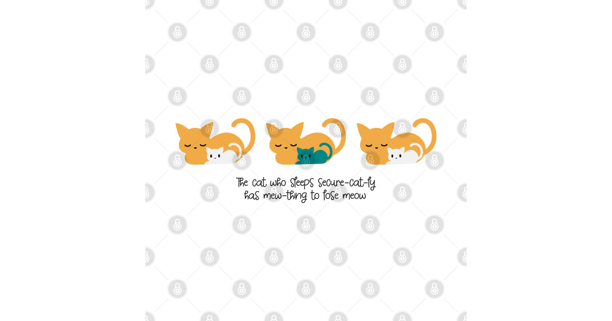 Cute Sleeping Cat Pattern and Quotes III Funny Sleeping Cat Quotes