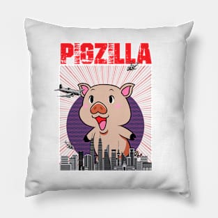 Pigzilla Pillow