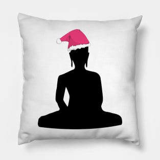 Funny Buddha Christmas Santa Claus Buddhist Humor Pillow