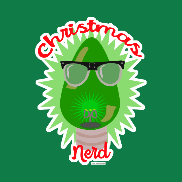 Christmas Nerd Holiday Lightbulb Slogan by Tshirtfort