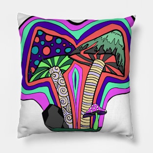 tRiPpY mushrooms Pillow