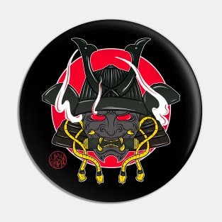 Hannya and samurai helmet Pin