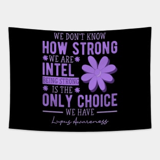 In May We Wear Purple Retro Lupus Awareness Month Tapestry