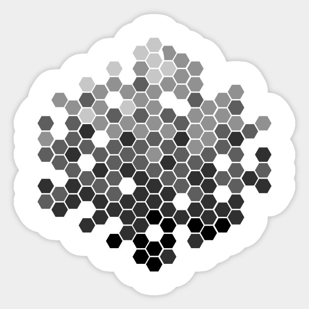 Bw Black And White Geometric Hexagon Honeycomb Pattern Geometric