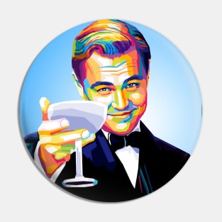 Dicaprio Wpap Pop Art Pin