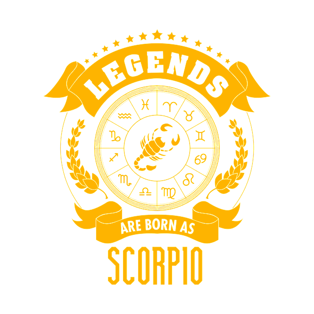 Legends are born as Scorpio by gastaocared