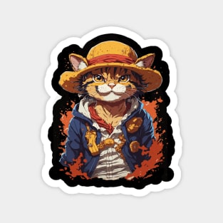 Luffy Cat Magnet