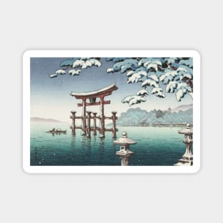 Snow in Miyajima by Tsuchiya Koitsu Magnet