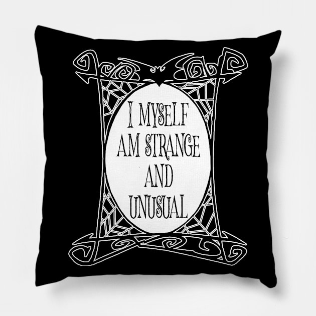 Strange & Unusual Pillow by ArtbyMyz