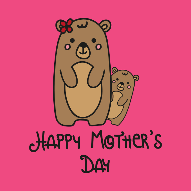 Mother Happy Day Osa Teddy Child Cub Family by SWEIRKI