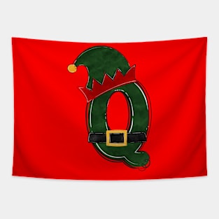 Letter Q - Christmas Letter Tapestry