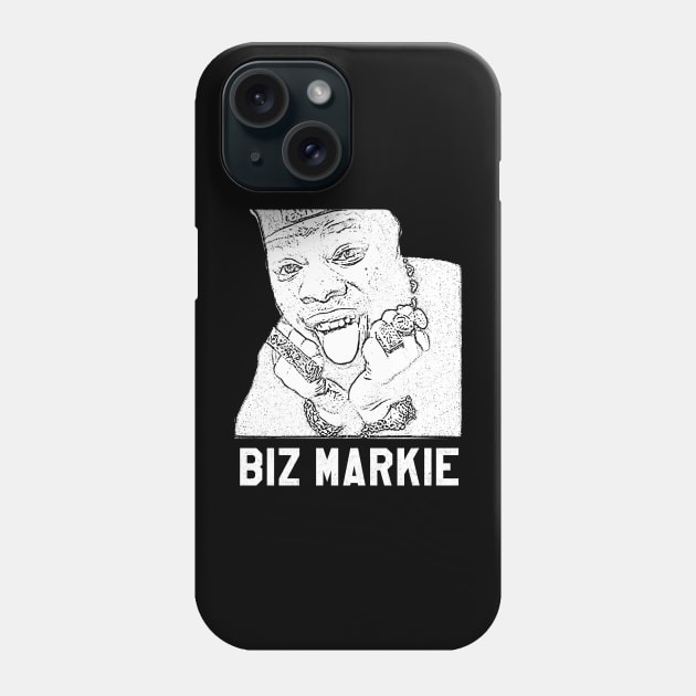 Biz Markie // white retro Phone Case by Degiab