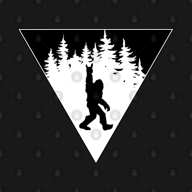 Yeti Bigfoot Sasquatch Triangle by TheBadNewsB