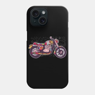 70s Vintage retro style bike hippie with trippy flower power vibes Phone Case