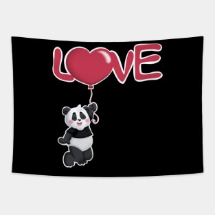 Cute Valentine Day Gift Panda Lover Tapestry