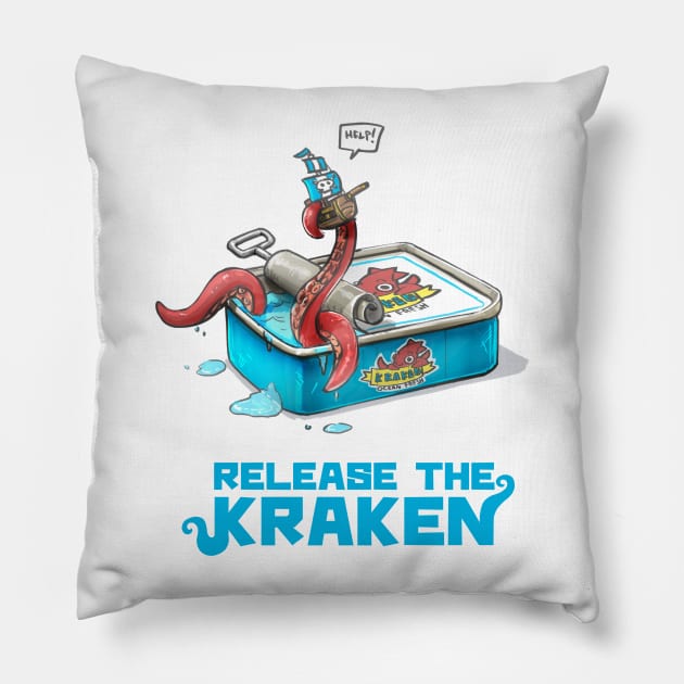 Release the Kraken Pillow by CtrlTee