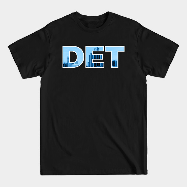 Disover Detroit Pistons DET Skyline - Detroit Pistons - T-Shirt