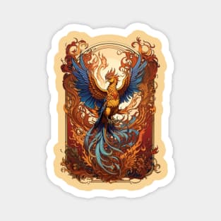 phoenix on fire Magnet