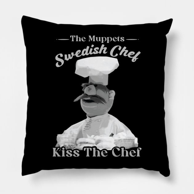 Kiss The Chef // Swedish Chef Fan Art Pillow by Trendsdk