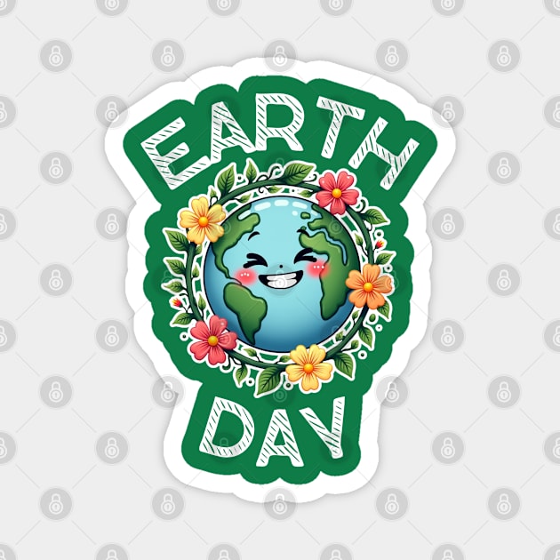 Earth Day, Save The Earth, Make Every Day Earth Day Magnet by Creatifly Graphic Tees