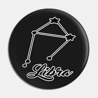 Libra Zodiac Constellation Design Pin