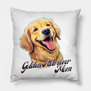 Golden Retriever Mom T-Shirt - Dog Lover Gift, Pet Parent Apparel Pillow