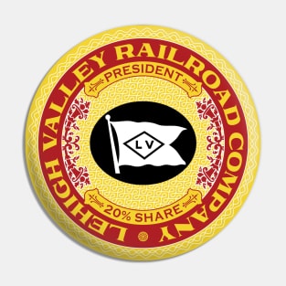 Lehigh Valley Railroad (18XX Style) Pin