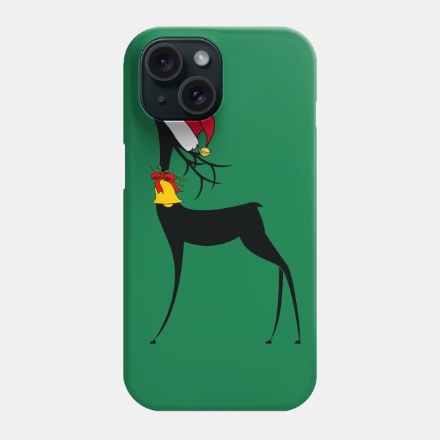 Pretty Christmas Reindeer Phone Case by epiclovedesigns