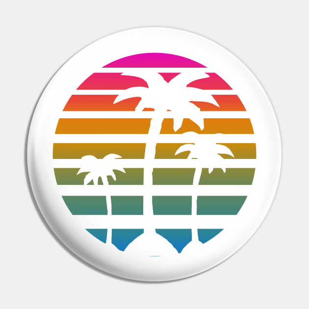 80s RETRO WHITE PALM TREES TROPICAL OCEAN ON A 80'S SUN BACKGROUND Pin by iZiets