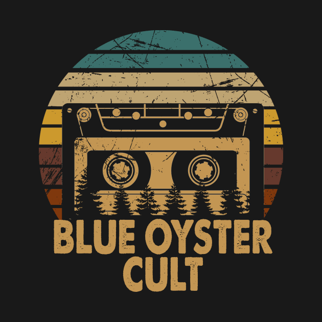 Design Blue Öyster  Proud Name Retro 70s 80s 90s Gift by Skateboarding Flaming Skeleton