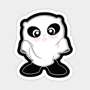 Cute Ghost Panda Funny Halloween T Shirt Gifts Magnet