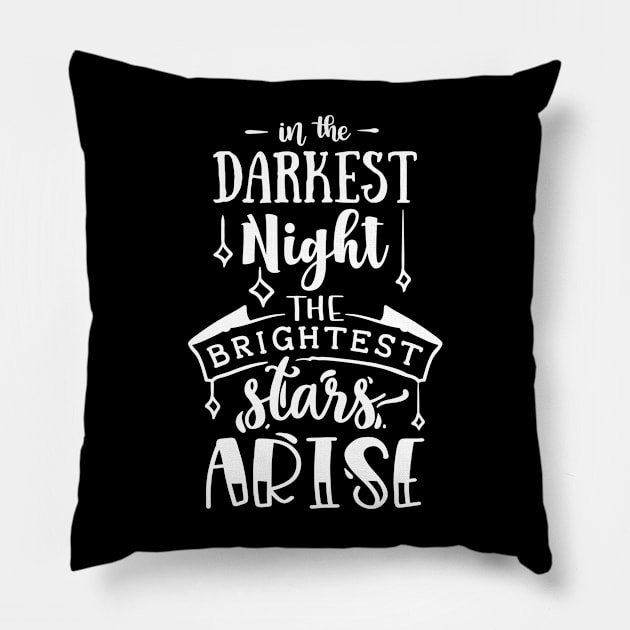 In the darkest night Pillow by bob2ben