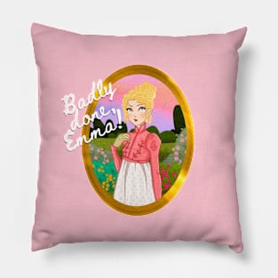 Badly Done Emma Portrait Pillow