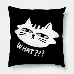 Cat say what? Pillow
