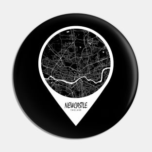 Newcastle upon Tyne, England City Map - Travel Pin Pin