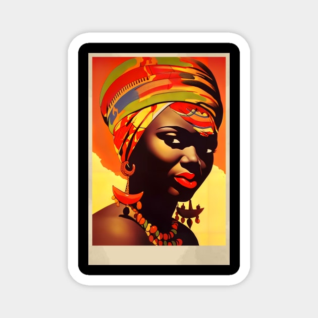 vintage travel of africa Magnet by xephanghagngay