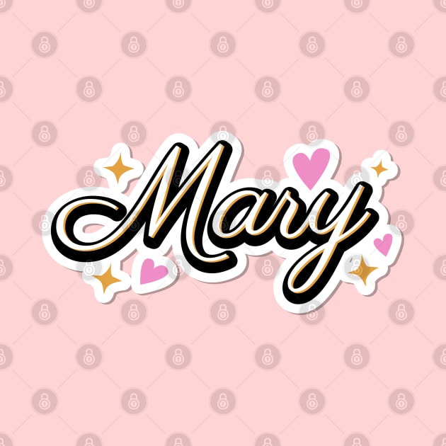 Mary name cute design by BrightLightArts