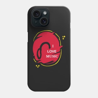 I Love Music Phone Case