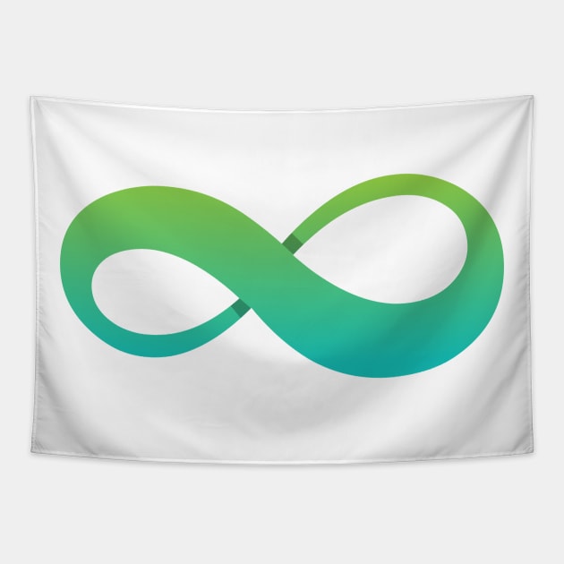 Infinity Green Tapestry by Spaksu