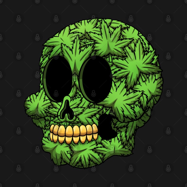 Weed Skull by TheMaskedTooner