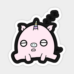 Sleepy pigacorn Magnet