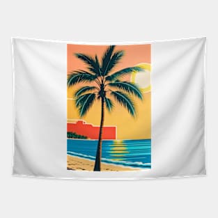 Hanaa Palm and Beach Tapestry