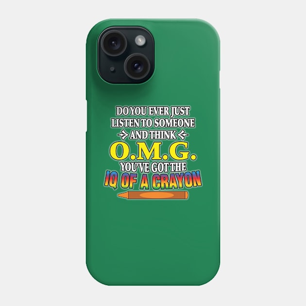 IQ of a Crayon Phone Case by WhatProductionsBobcaygeon