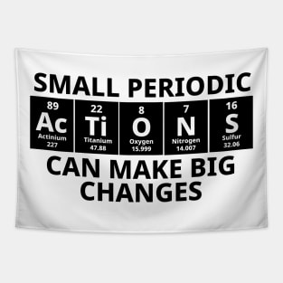 Small Periodic Actions Can Make Big Changes Tapestry