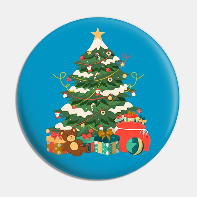 Christmas Tree-Xmas Gifts Pin by MaryMas