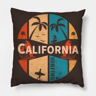 Funny T shirt California surfing specially for summer time, dad, brother, son, men Pillow