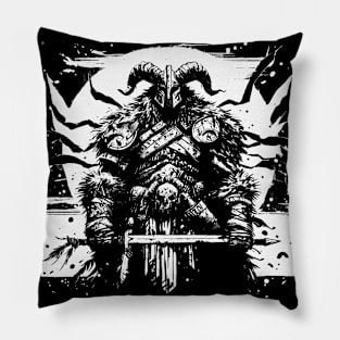 Berserker ink art Pillow