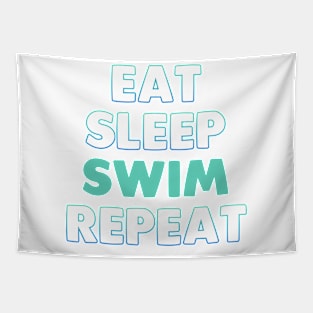 Eat Sleep Swim Repeat Tapestry