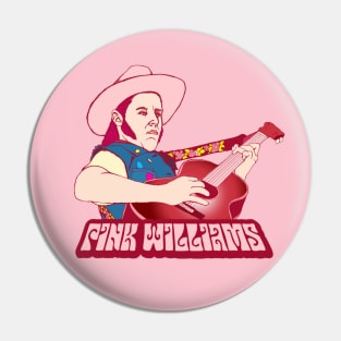 Pink Williams Retro Folk Art Pin